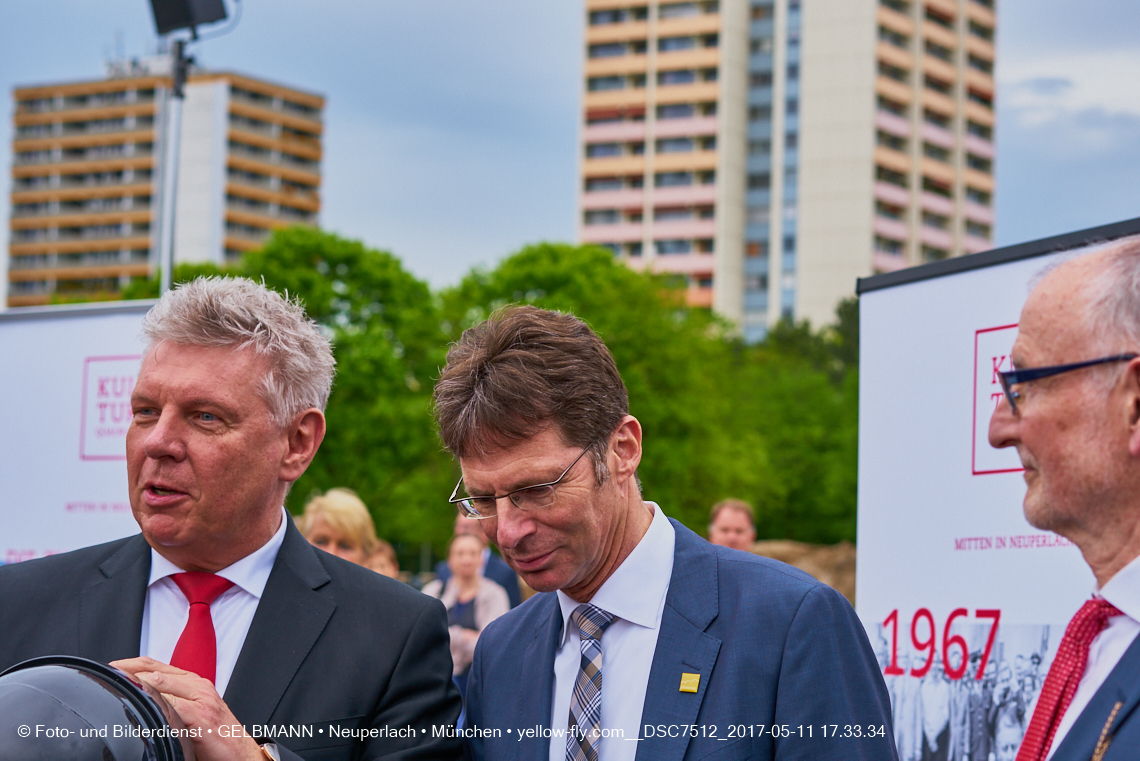 11. Mai 2017 - Grundsteinlegung für die LOGE und dem Kulturquadrat in Neuperlach